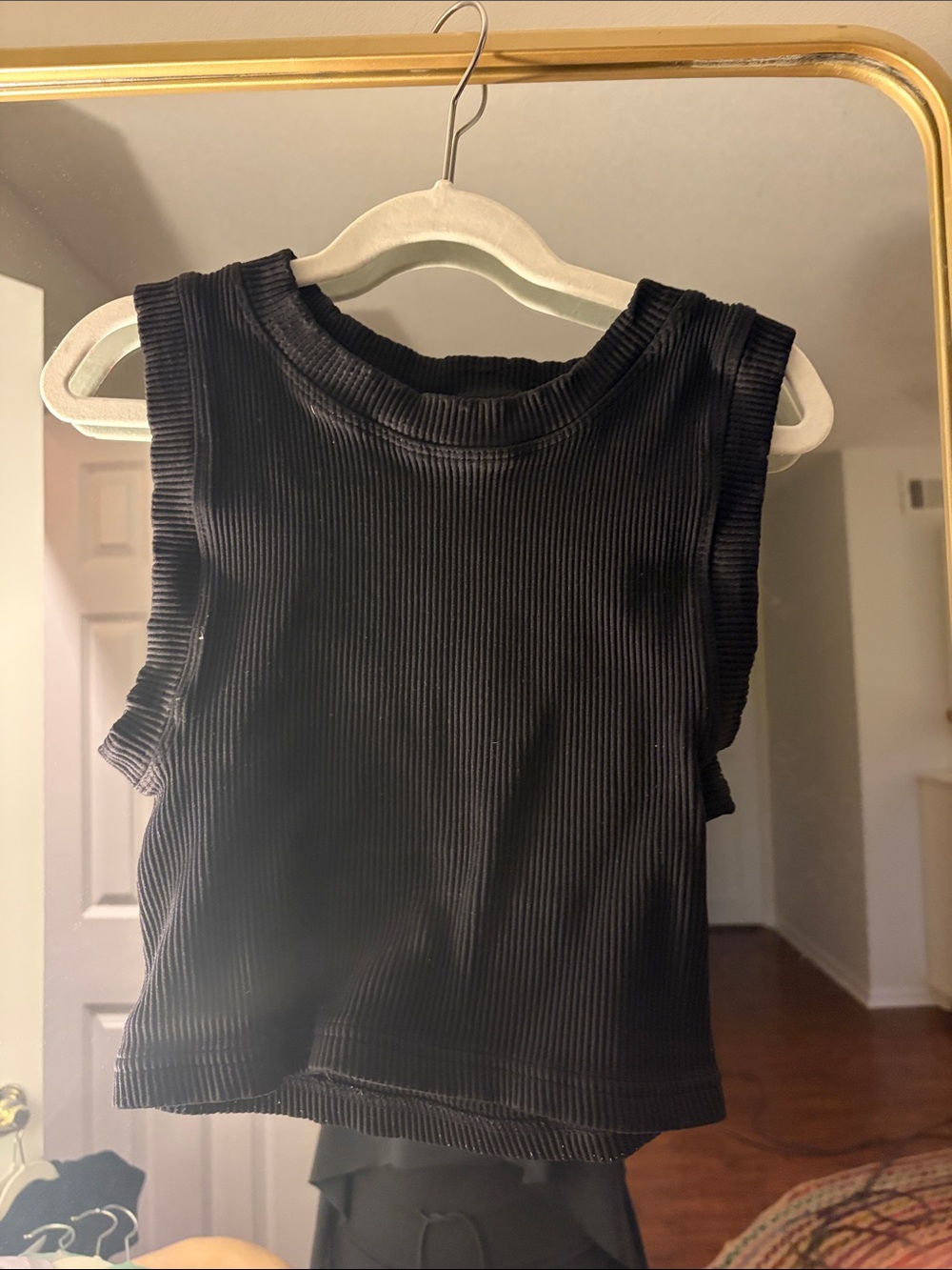 FP Movement by Free People Black Ribbed Tank Top